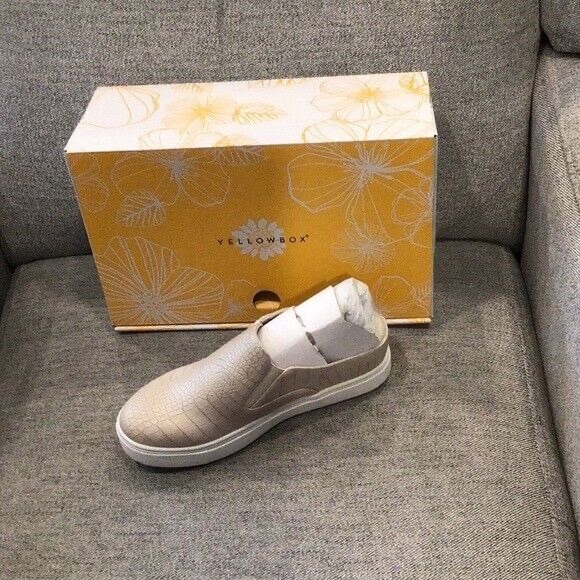 Yellow Box | Meredith Ivory Croc Embossed Mule Sneaker Various Sizes Available - Picture 4 of 10